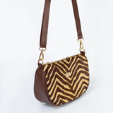 Crossbody Bag Ivana - Zebra marrón