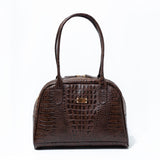 Baul Bag Naomi- Croco marrón