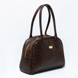 Baul Bag Naomi- Croco marrón
