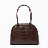 Baul Bag Naomi- Croco marrón