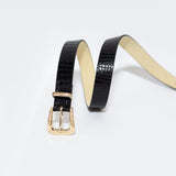 CORREA MAR 2.5CM - CROCO NEGRO