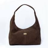 HOBO BAG CAMILA - GAMUZON COCOA