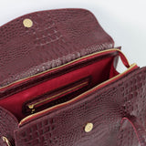 Celine Bag- Croco vino