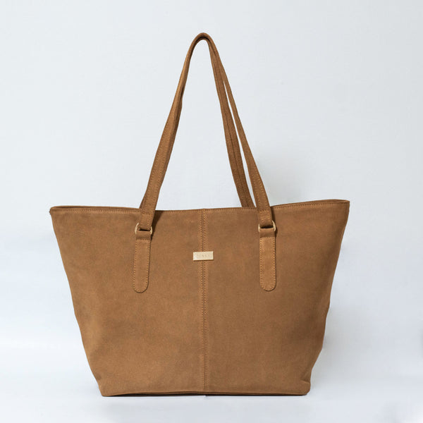 Tote Bag Tami- Gamuzón camel