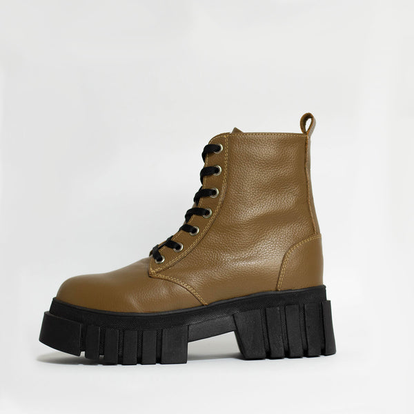 VICTORIA COMBAT BOOT - VERDE