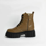 VICTORIA COMBAT BOOT - VERDE