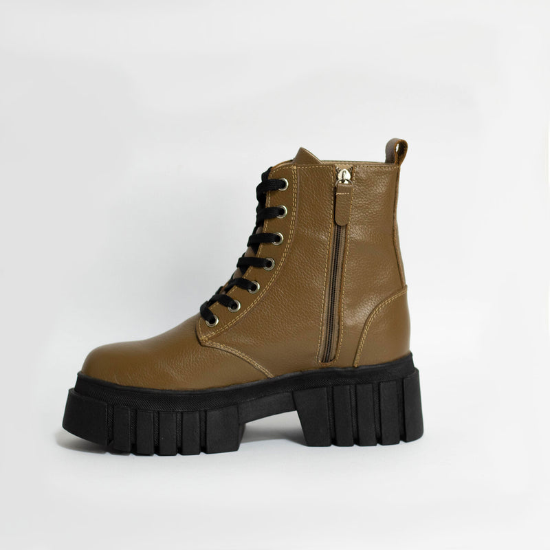 VICTORIA COMBAT BOOT - VERDE