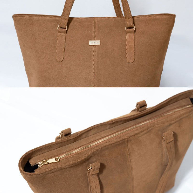 Tote Bag Tami- Gamuzón camel